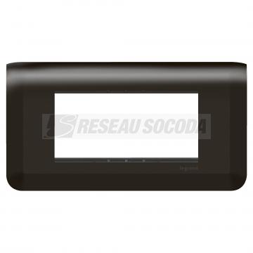  SUPPORT+PLAQUE 4 MOD H NOIR 