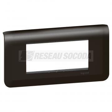  SUPPORT+PLAQUE 4 MOD H NOIR 