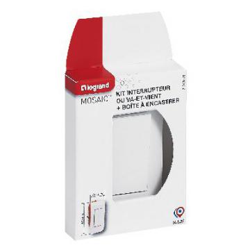  KIT VV ETROIT ENCASTRE BLANC 