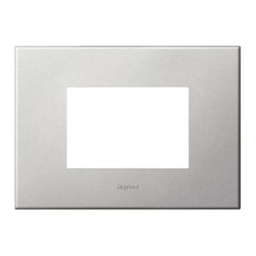 3 MOD PLAQ SQ SOFT ALU 