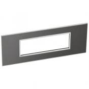  6 MOD PLAQ SQ BLACK 