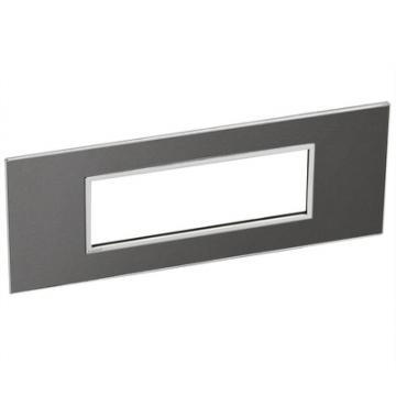  6 MOD PLAQ SQ BLACK 