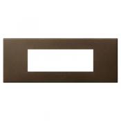  6 MOD PLAQ SQ DARK BRONZE 