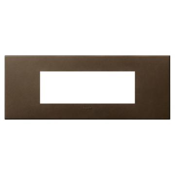  6 MOD PLAQ SQ DARK BRONZE 