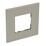  2 MOD 1G PLAQ SQ CHAMPAGNE 