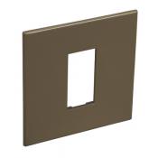 1 MOD 1G PLAQ SQ DARK BRONZE 