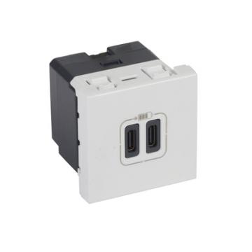  CHARG 2M 2USB C+C 3A 15W BL 