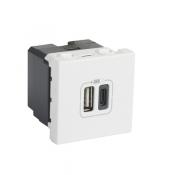  CHARG 2M 2USB A+C 3A 15W BL 