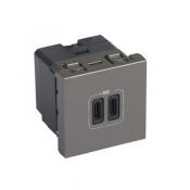 CHARG 2M 2USB C+C  3A 15W MG 