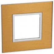  PLATE 2 SQ MOD F-G GOLD BRASS 