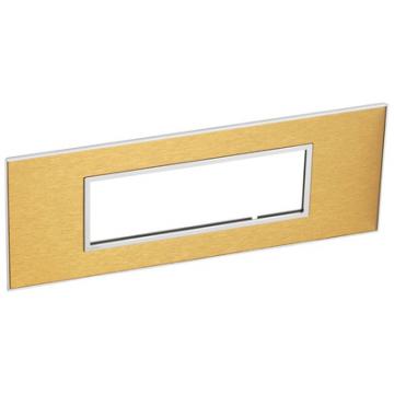  PLATE 6 SQ MOD GOLD BRASS 