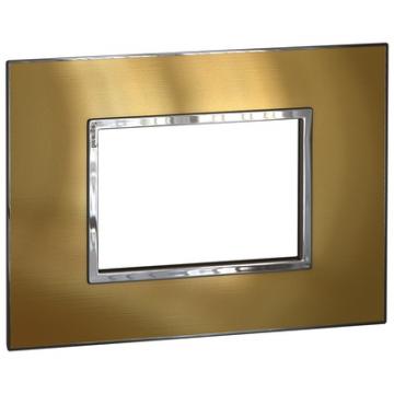  PL 3 SQ MOD IT/US GOLD BRASS 