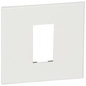  PLATE FOR 1 SQ MOD SCH WHITE 