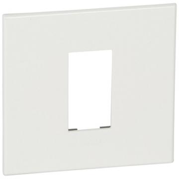  PLATE FOR 1 SQ MOD SCH WHITE 