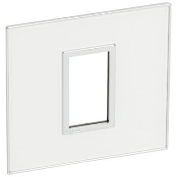  PLATE 1 SQ MOD SCH MI WHITE 