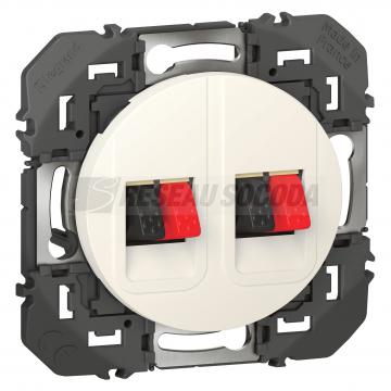  PRISE HT PARLEUR DOUBLE BLANC 