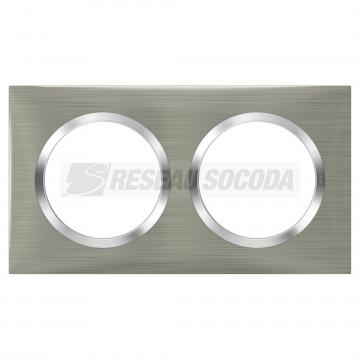  PLAQUE 2P STYLE INOX BROSSE 