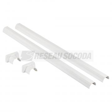  KIT FINITION PERCHE PVC BLANC 