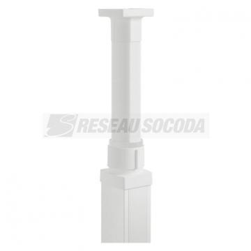 KIT FINITION PERCHE PVC BLANC 