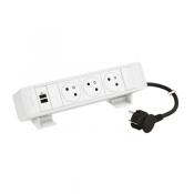  ON DESK 3PC FB USB A+C CORDON 