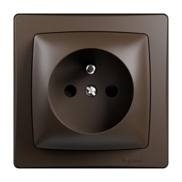  2P+T BORNES AUTO CPLT MARRON 