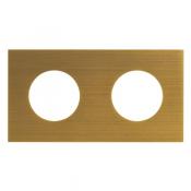  PLAQUE 2X2P+T EPURE BRONZE 