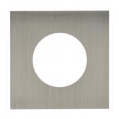  PLAQUE 2P+T EPURE ACIER BROSSE 