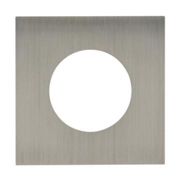  PLAQUE 2P+T EPURE ACIER BROSSE 