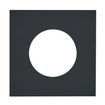  PLAQUE 2P+T EPURE NOIR MAT 