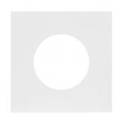  PLAQUE 2P+T EPURE BLANC SATIN 