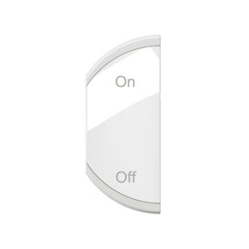  KEY COVER ON-OFF LEFT 1M WH 
