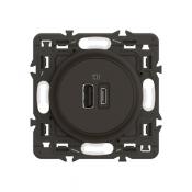  USB A+C 15W PREMONT NOIR 