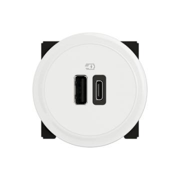  CHARGEUR USB A+C 15W BV FD BLC 