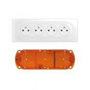  KIT 4X2P+T F/B PRECAB BLANC 