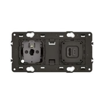  2P+T + USB A+C 20W PD 2P PRECA 