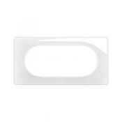  PLAQUE 4 A 5 MOD BLANC EMAILLE 