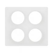  PLAQUE 2X2P BLANC EMAILLE 