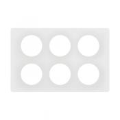  PLAQUE 2X3P BLANC EMAILLE 