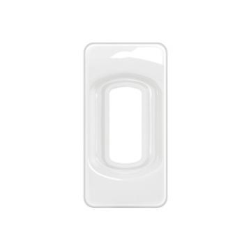  PLAQUE 1 MODULE BLANC EMAILLE 
