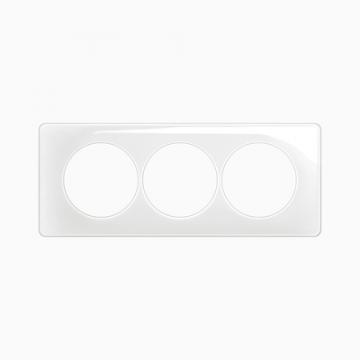  PLAQ 3P ENTR. 57 BLANC EMAILLE 
