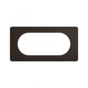 PLAQUE 4 A 5 MODULES NOIR MAT 