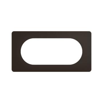  PLAQUE 4 A 5 MODULES NOIR MAT 