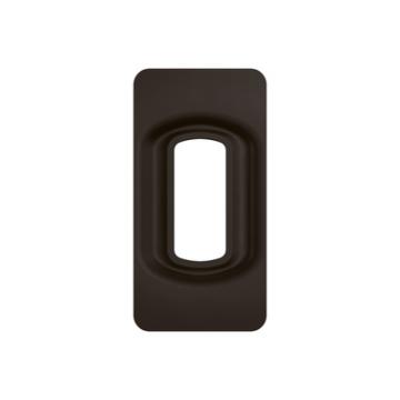  PLAQUE 1 MODULE NOIR MAT 