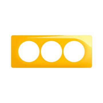  PLAQ 3P ENTR.57MM JAUNE SAFRAN 
