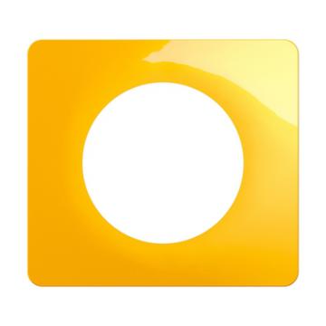 PLAQUE 1 POSTE JAUNE SAFRAN 