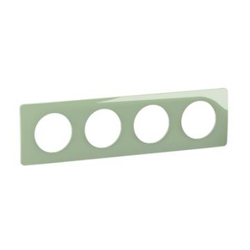  PLAQUE 4 POSTES VERT CELADON 