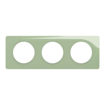  PLAQUE 3 POSTES VERT CELADON 