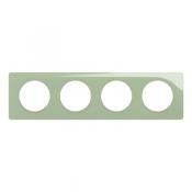  PLAQUE 4 POSTES VERT CELADON 