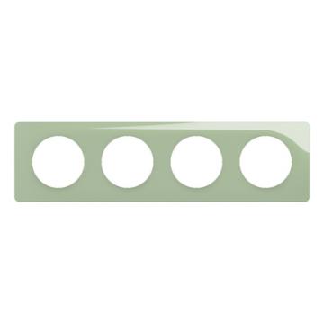  PLAQUE 4 POSTES VERT CELADON 