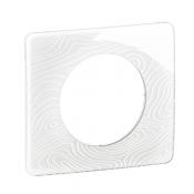  PLAQUE 1 POSTE BLANC RELIEF 